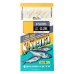 golden catch aji sabiki fs105 6 natural 5 hooks
