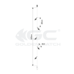 golden catch aji sabiki s205 6 pink 5 hooks