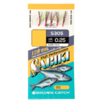 golden catch aji sabiki s305 8 green 5 hooks
