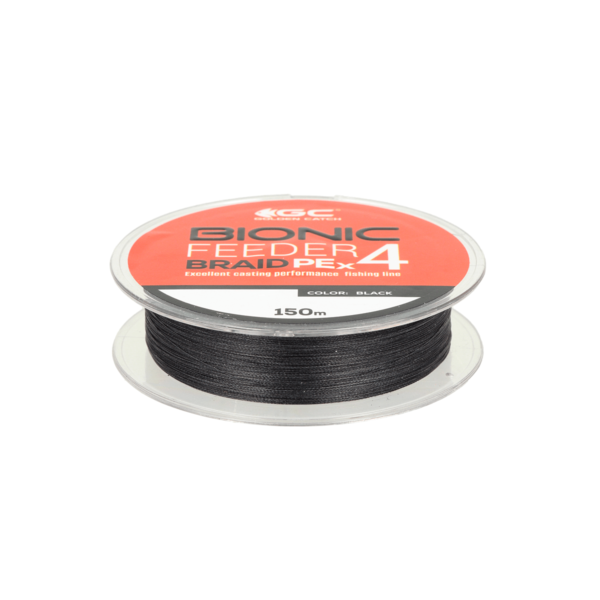 golden catch braided line bionic feeder pe x4 150m black 0 6