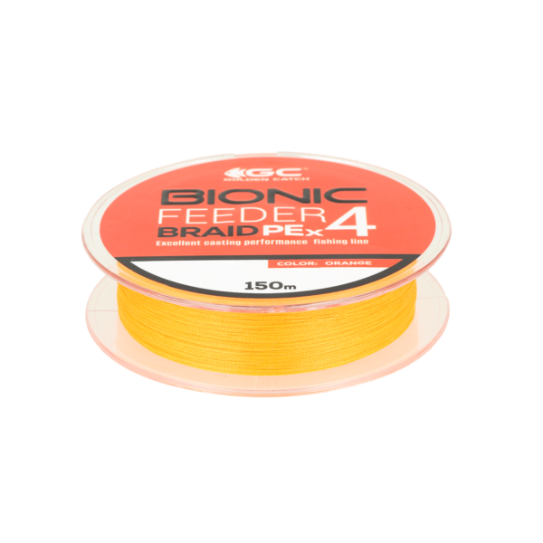 golden catch braided line bionic feeder pe x4 150m orange 1 0