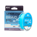 golden catch braided line sprinter pe x4 100m blue 0 6