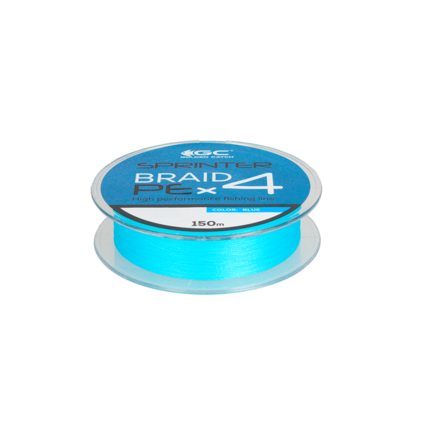 golden catch braided line sprinter pe x4 150m blue 1 0