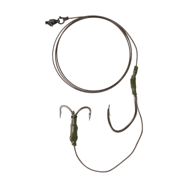 golden catch catfish rig single and treble hooks 8 0