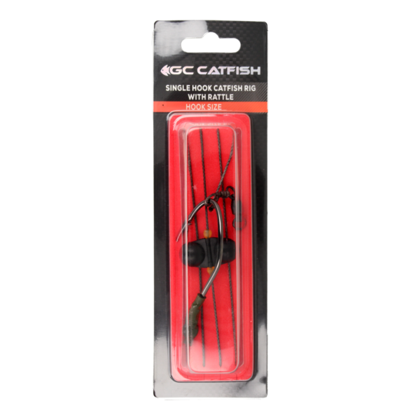 golden catch catfish rig single hook with rattle 8 0