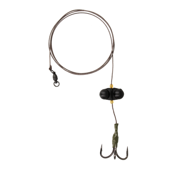 golden catch catfish rig treble hook with rattle 6 0
