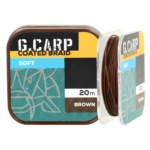 golden catch g carp coated braid soft 20m 35lb brown