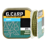 golden catch g carp coated braid soft 20m 35lb weed green