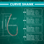 golden catch g carp hook curve shank tf 2 10pcs