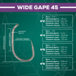 golden catch g carp hook wide gape 45 tf 6 10psc