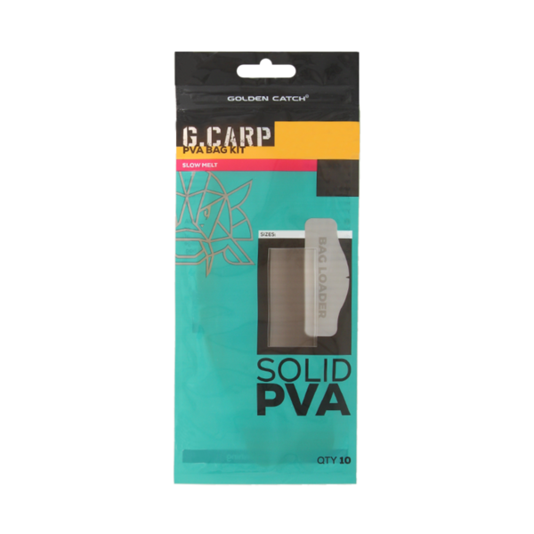 golden catch g carp pva bag kit slow melt 60x120mm s 10sht