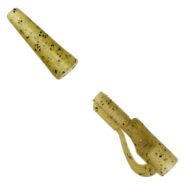 golden catch g carp safety lead clip with stops 5pcs khaki