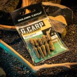 golden catch g carp safety lead clip with stops 5pcs khaki