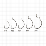 golden catch offset hook dekappari 4093bn 4 0 3pcs