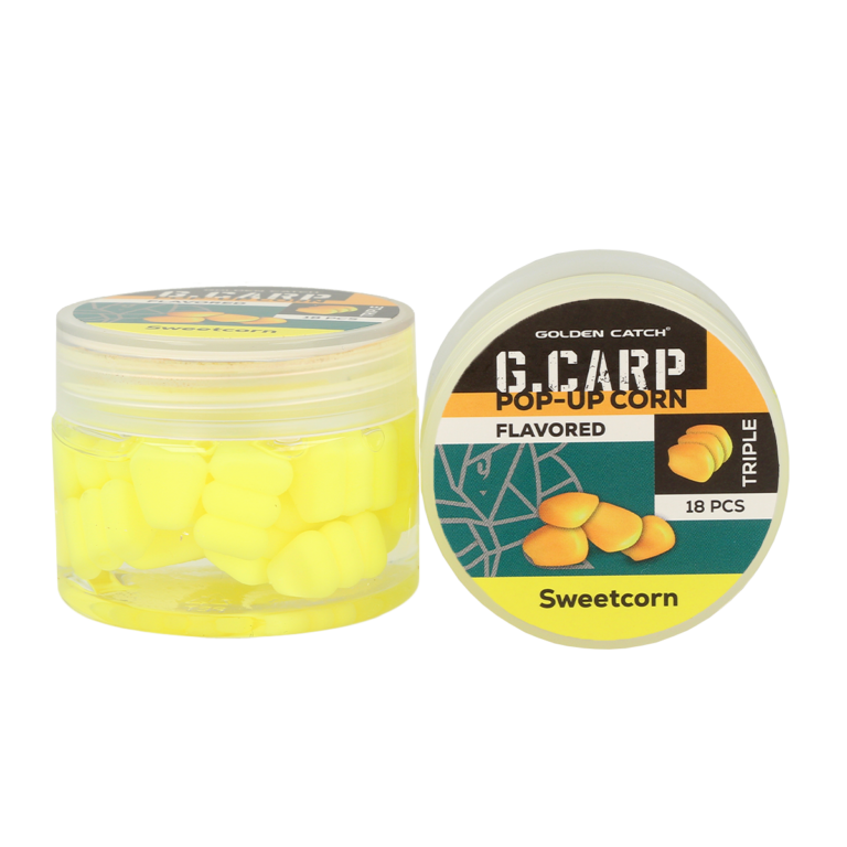 golden catch pop up flavored triple corn in dip 18pcs sweetcorn