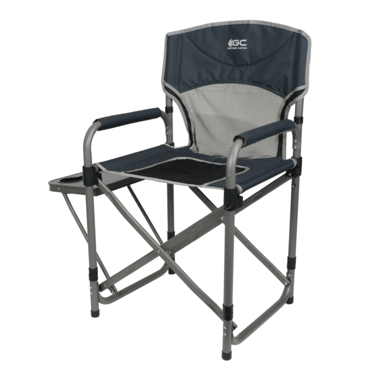 golden catch portable chair with folding side table