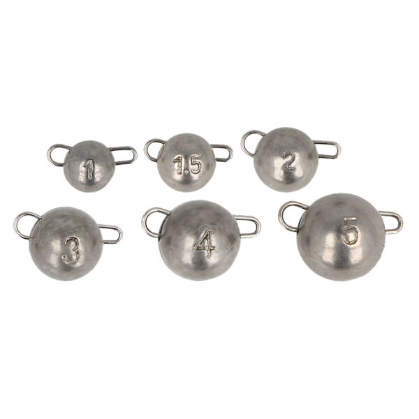 golden catch tungsten dismountable sinker set natural 1 0 5 0g 6pcs