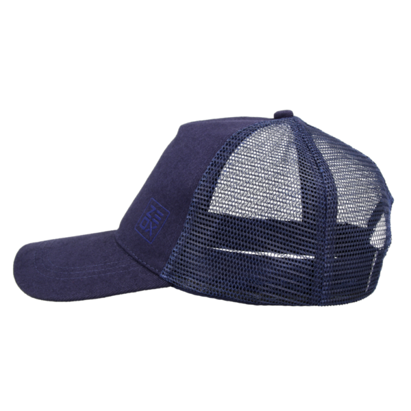zeox cap trucker minimal with mesh blue