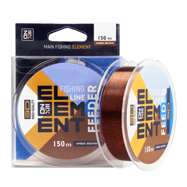zeox nylon line 3d element feeder 150m amber brown 0 285mm