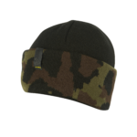 avid black and camo beanie