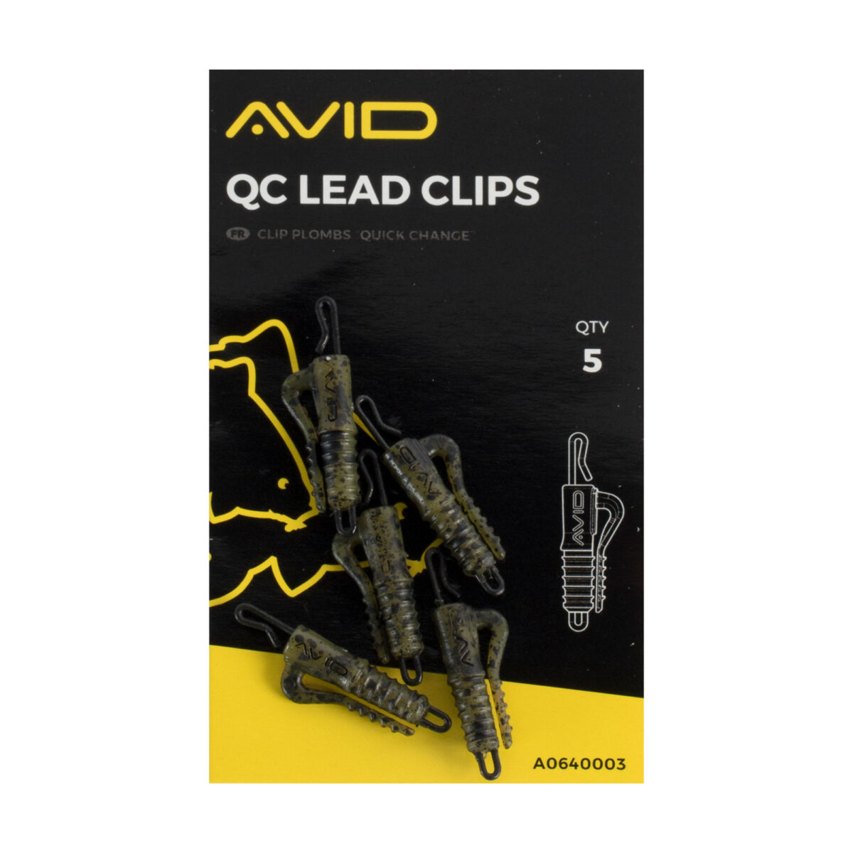 avid terminal tackle   qc lead clip