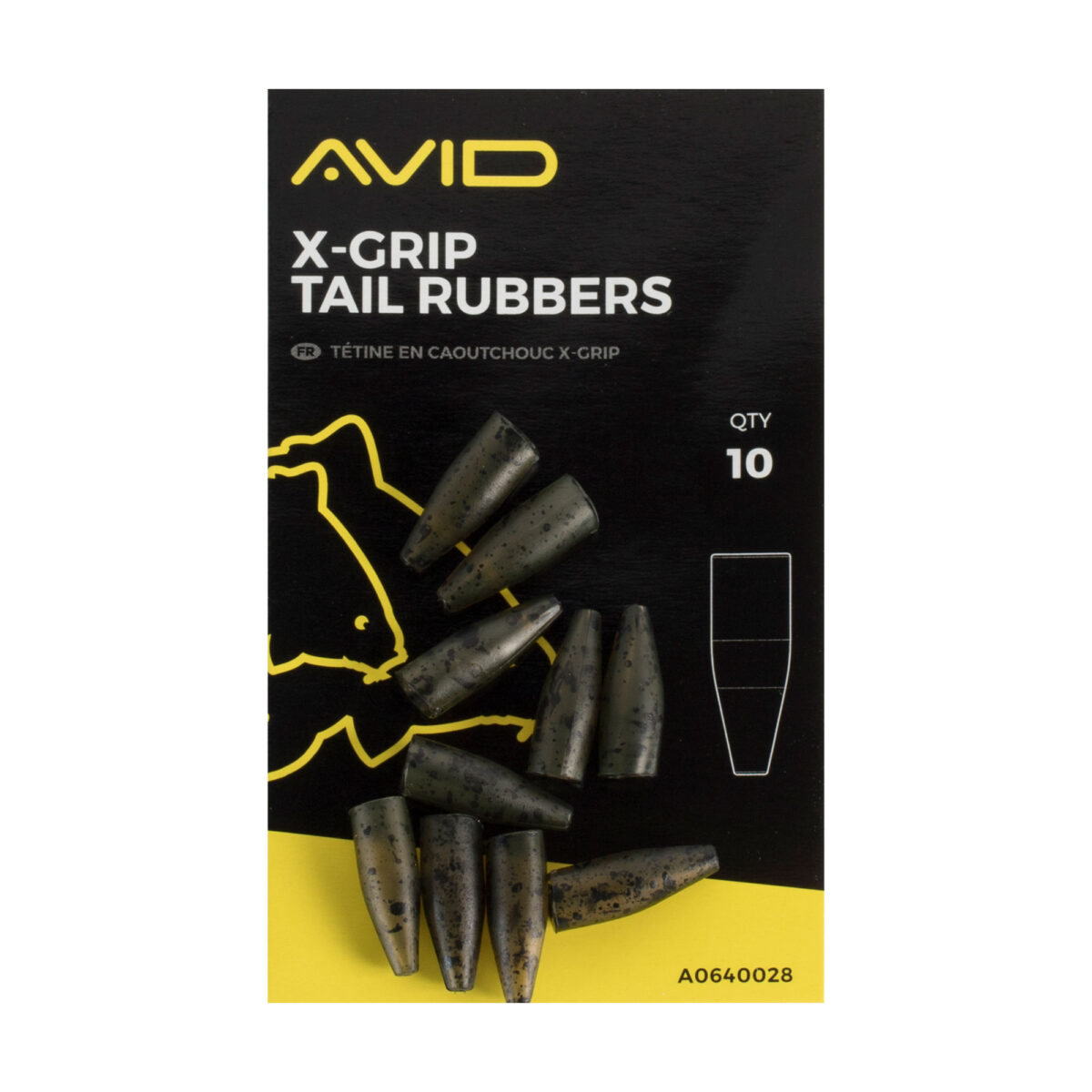 avid terminal tackle   x grip tail rubbers