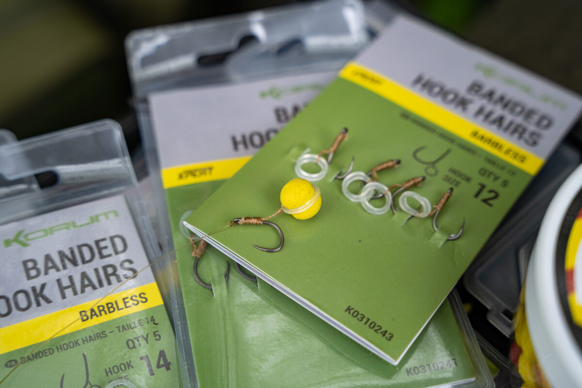 banded hook hairs   barbless 8