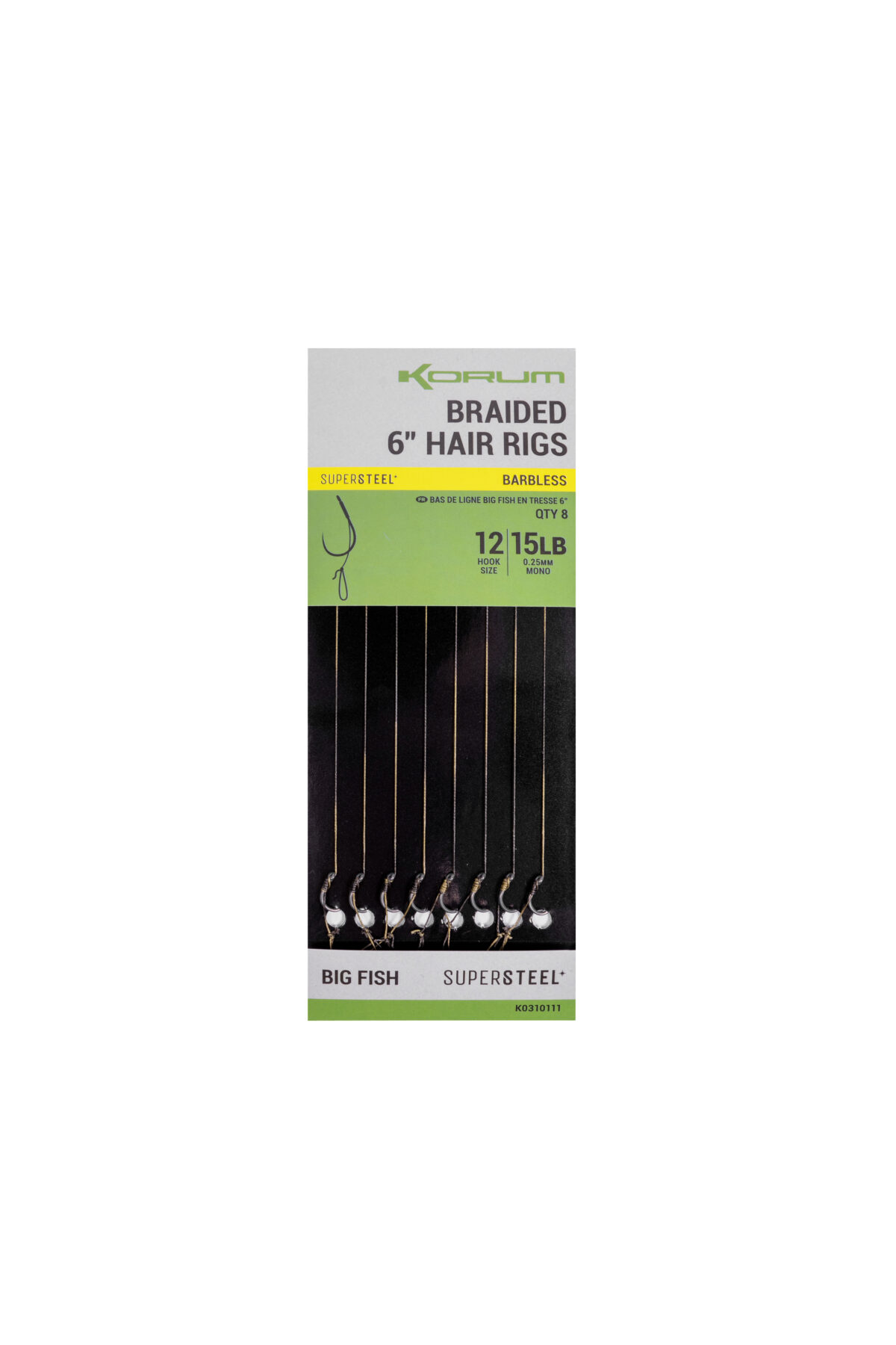 big fish braided hair rigs 6 size 12 barbless