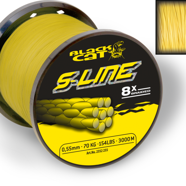 black cat 045mm s line l 400m 50kg 110lbs yellow