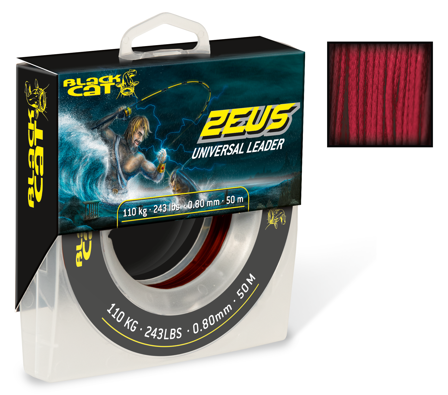0,60mm Black Cat Zeus Universal Leader 70m 85kg red » Fish.bg | Хвани повече с Fish.bg 0,60mm Black Cat Zeus Universal Leader 70m 85kg red » Fish.bg | Хвани повече с Fish.bg