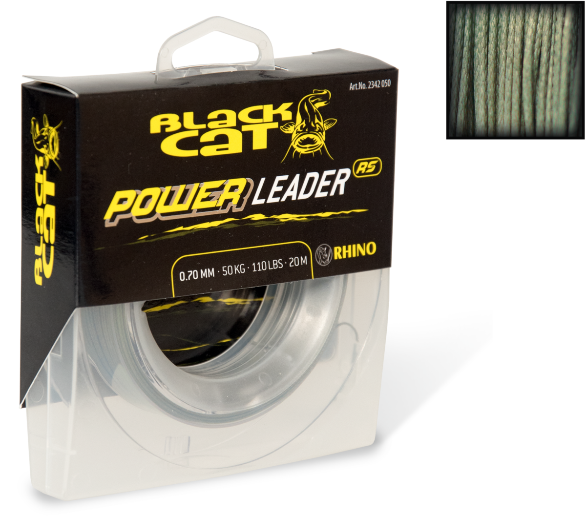 black cat 100mm power leader l 20m 80kg 176lbs