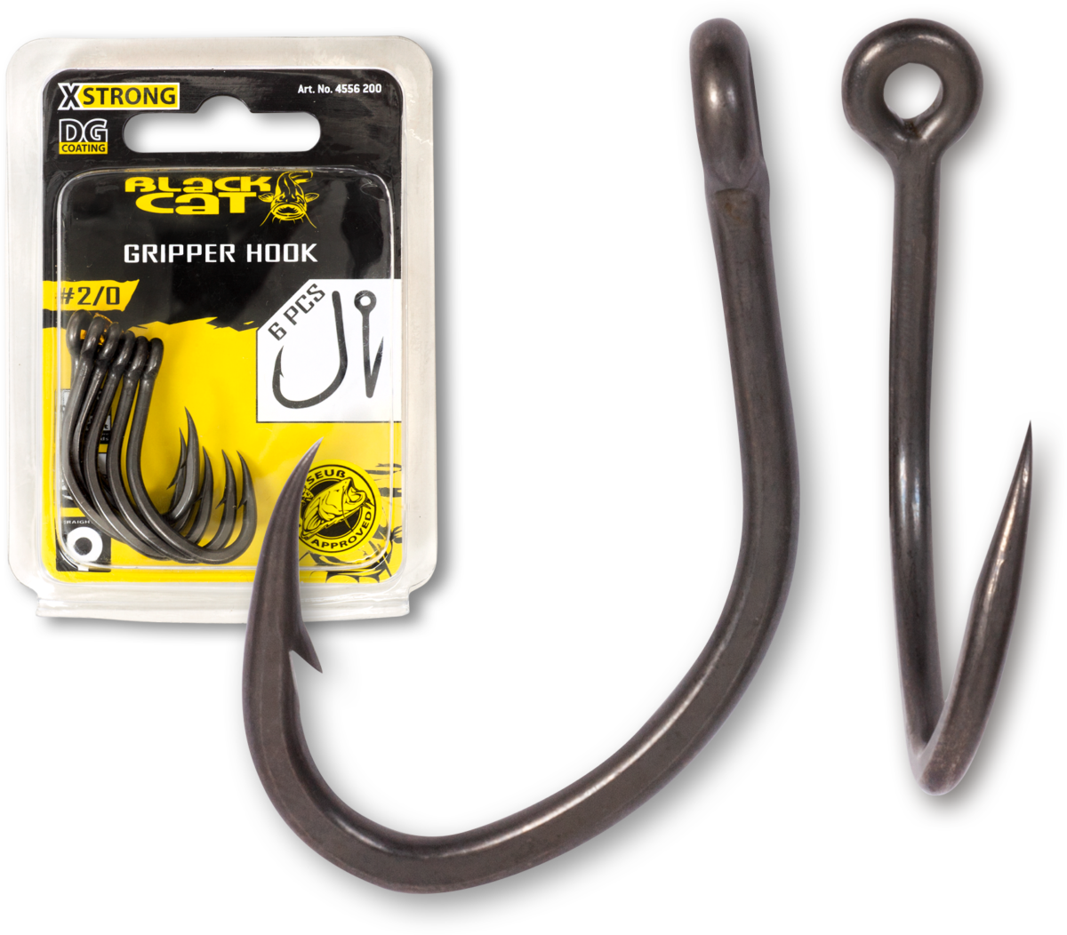 black cat 2 0 gripper hook dg dg coating 6 pcs