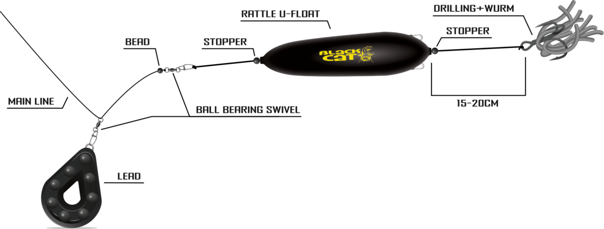 black cat 20g rattle u float