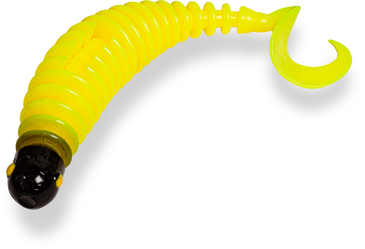 black cat 24g 17cm curly worm red head sinking