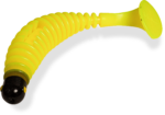 black cat 25g 17cm shad worm yellow zombie sinking