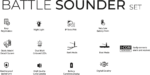black cat battle sounder set 2 1 black