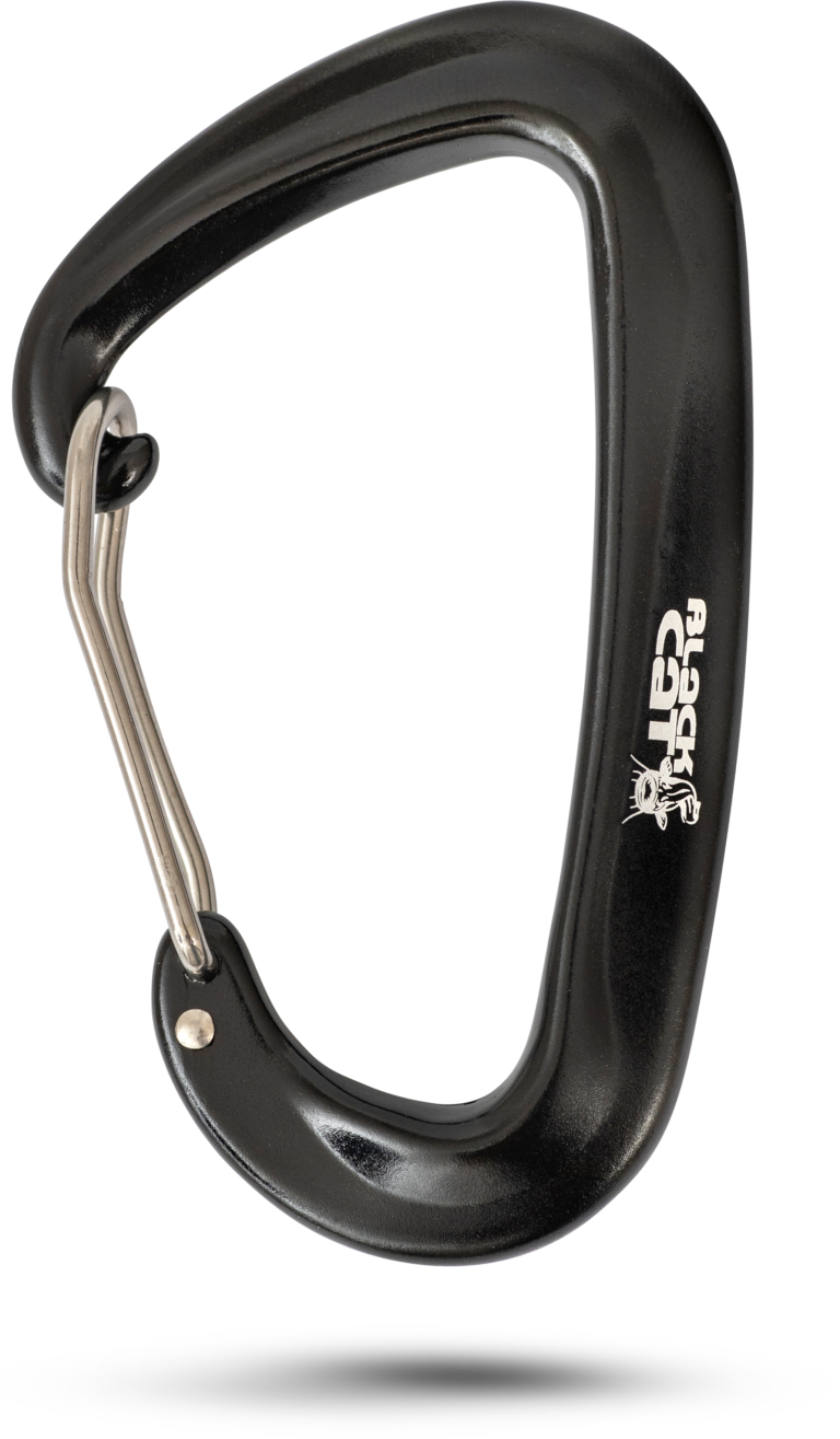 black cat carabiner w 45cm h 8cm 2 pcs