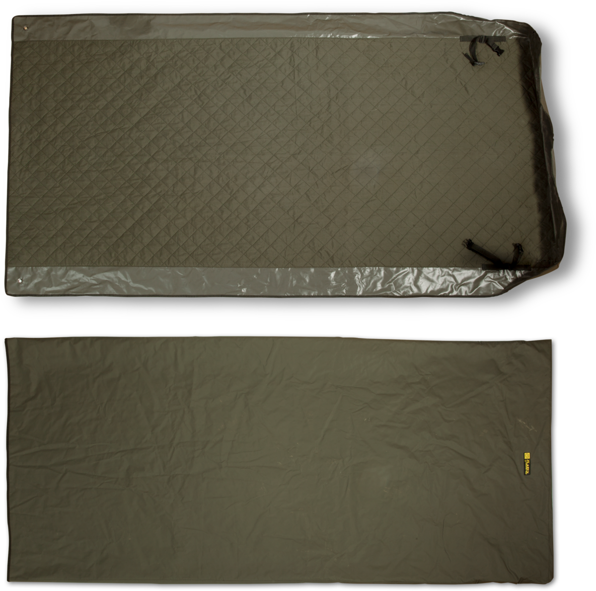 black cat extreme bedchair cover l 225cm w 107cm khaki