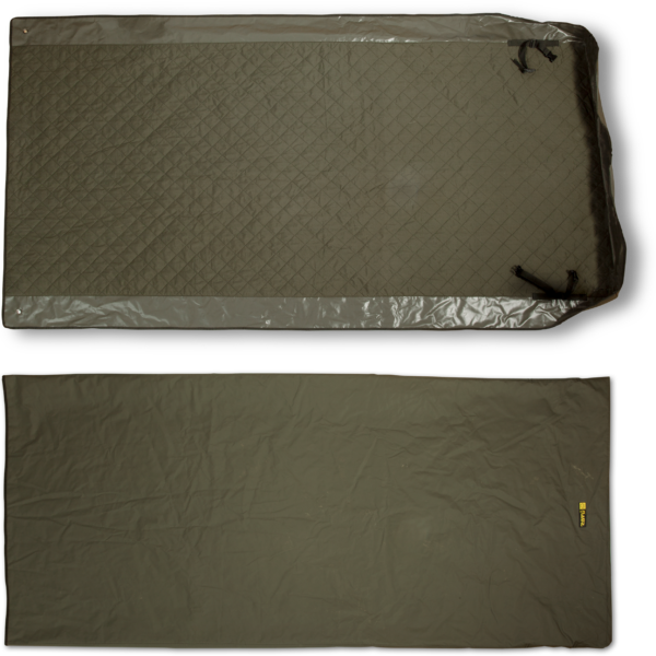 black cat extreme bedchair cover l 225cm w 107cm khaki