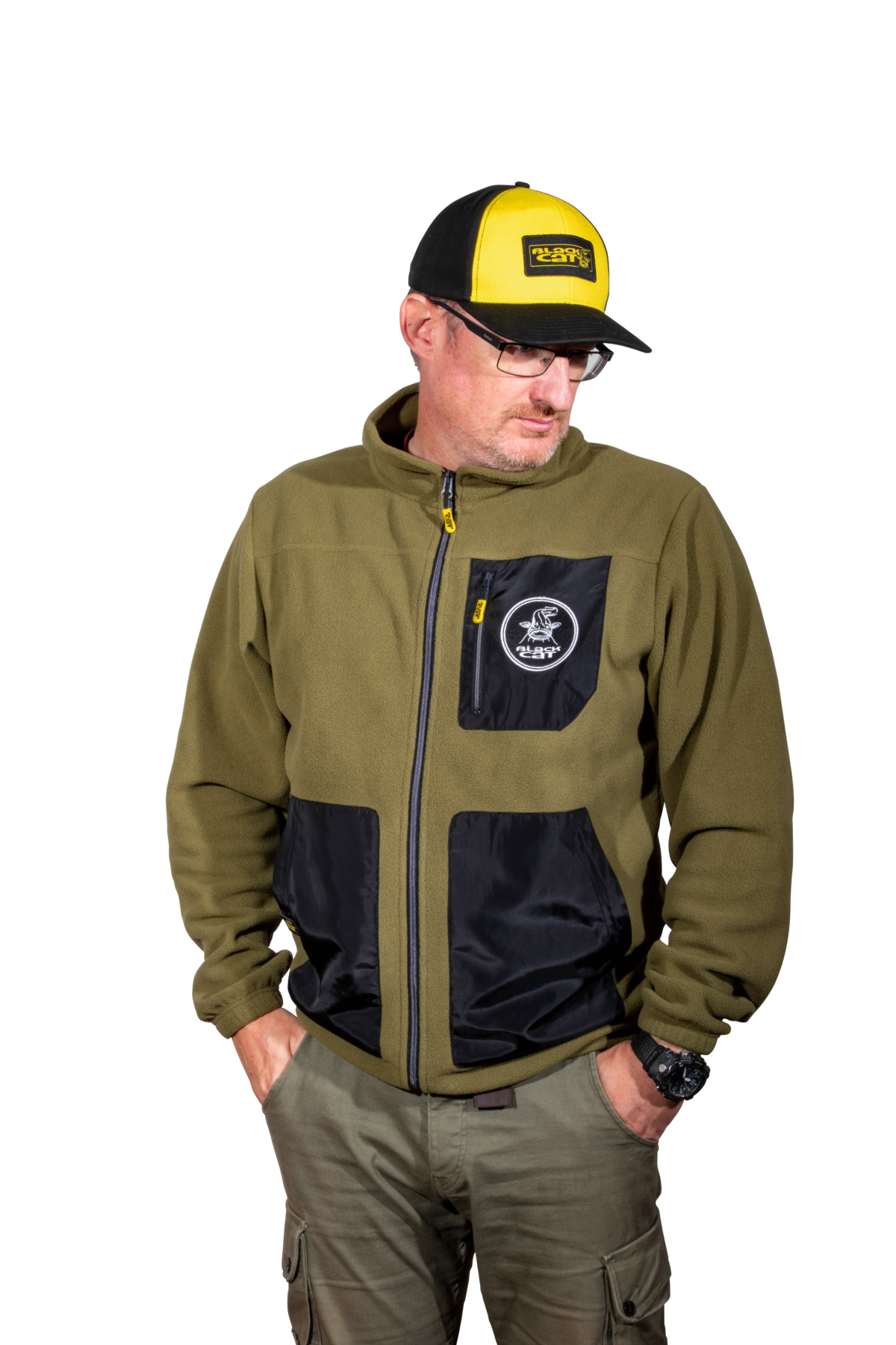 black cat fleece medium