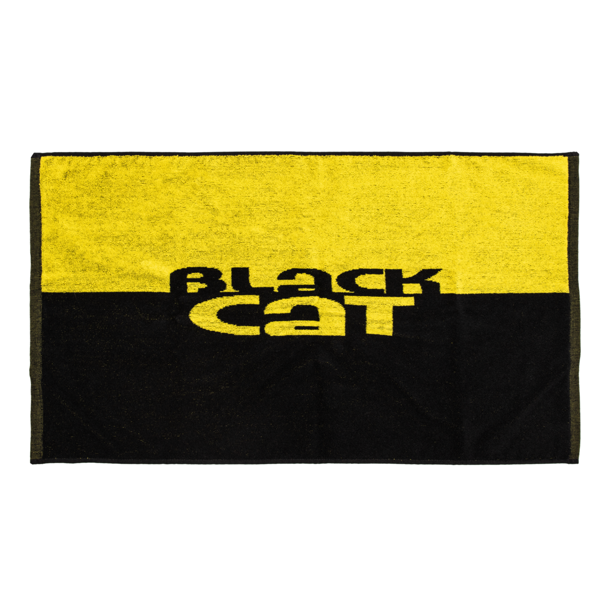 black cat hand towel