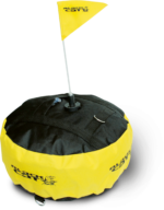 black cat marker buoy 33cm h 25cm black