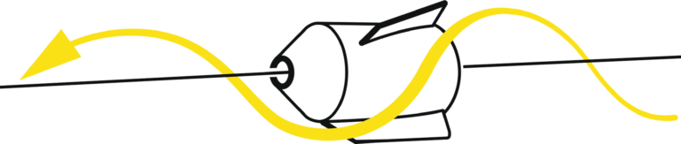 black cat propeller rattles l 24cm fluo orange 2 pcs