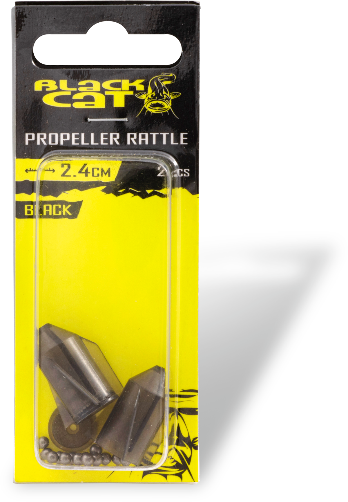 black cat propeller rattles l 30cm black 2 pcs