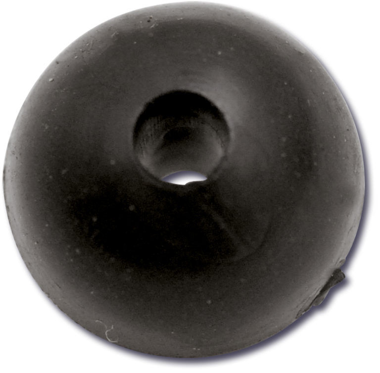 black cat rubber shock bead 10mm 10 pcs