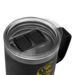 black cat stainless steel thermal mug