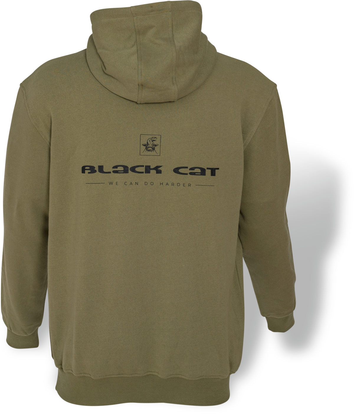 black cat xl cat hoodie khaki