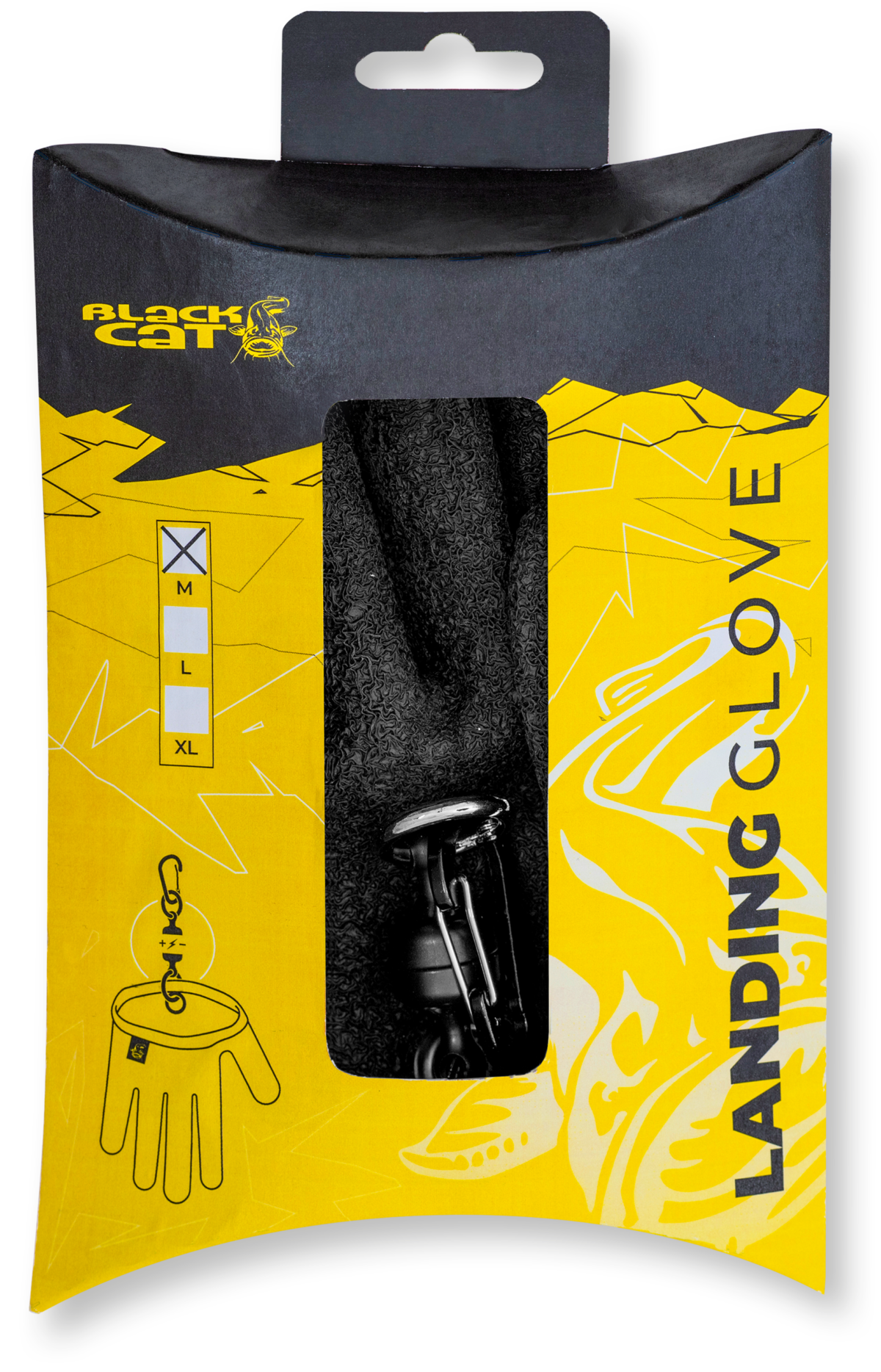 black cat xl landing glove black