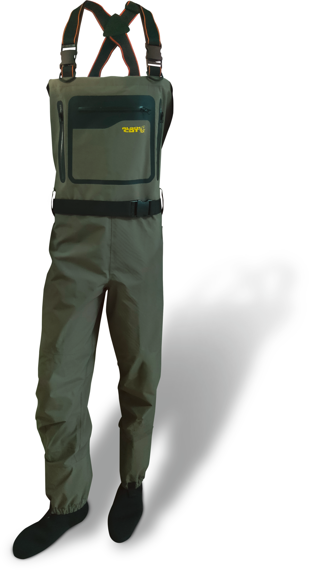 black cat xxl waders green