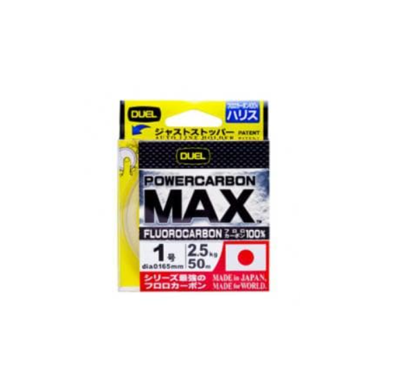 duel powercarbon max fluorokarbon 50m 0 165mm